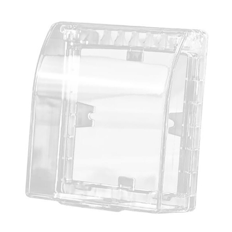 Wonderlife universal vattentät 86 typ vägguttag panel panel switch box lock skydd pegatinas silikonavbrytare: Transparent