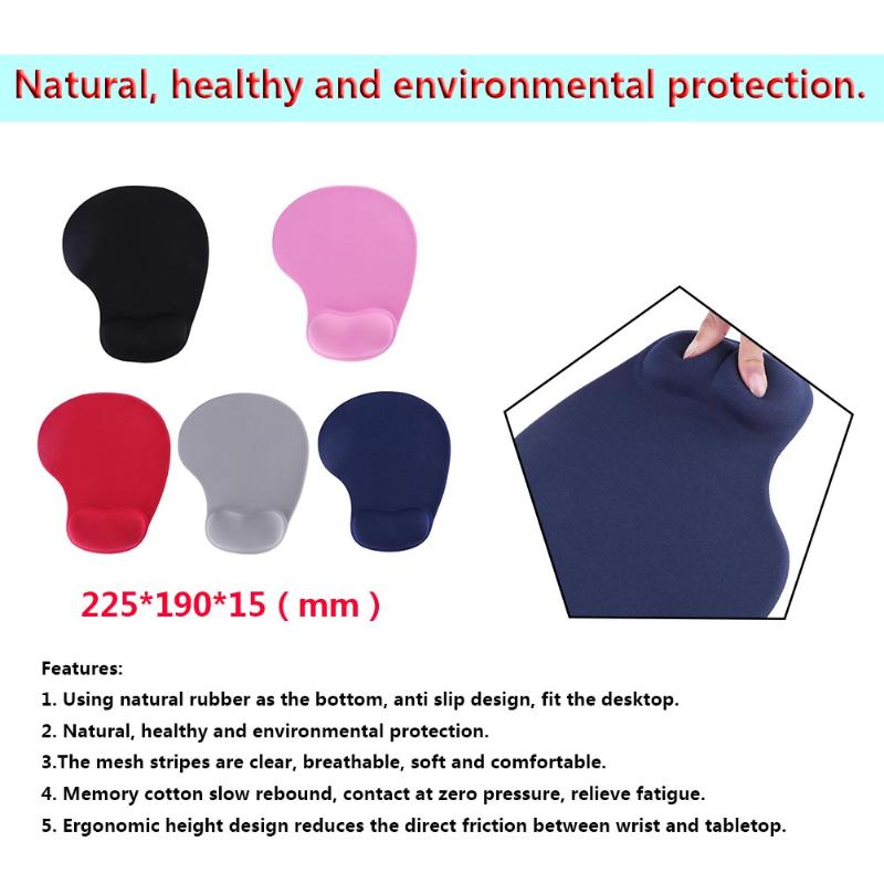 Maus Pads 3D Mit Handgelenk Rest Unterstützung Maus Pad Silikon Gel Hand PU Anti-Unterhose Hand Kissen Speicher Baumwolle Spielen Maus Pad matt