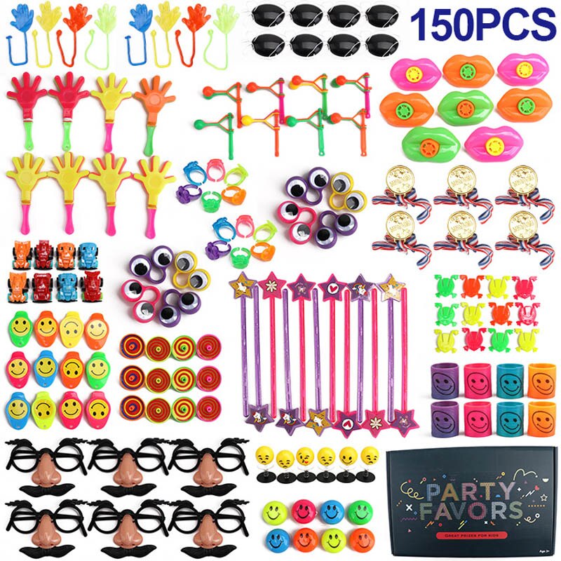 150/120/100 Stuks Verjaardagsfeestje Gunsten Kleine Bulk Speelgoed Party Gunsten Kids Puzzel Speelgoed Event party Game Giveaways Prijzen: 150PCS