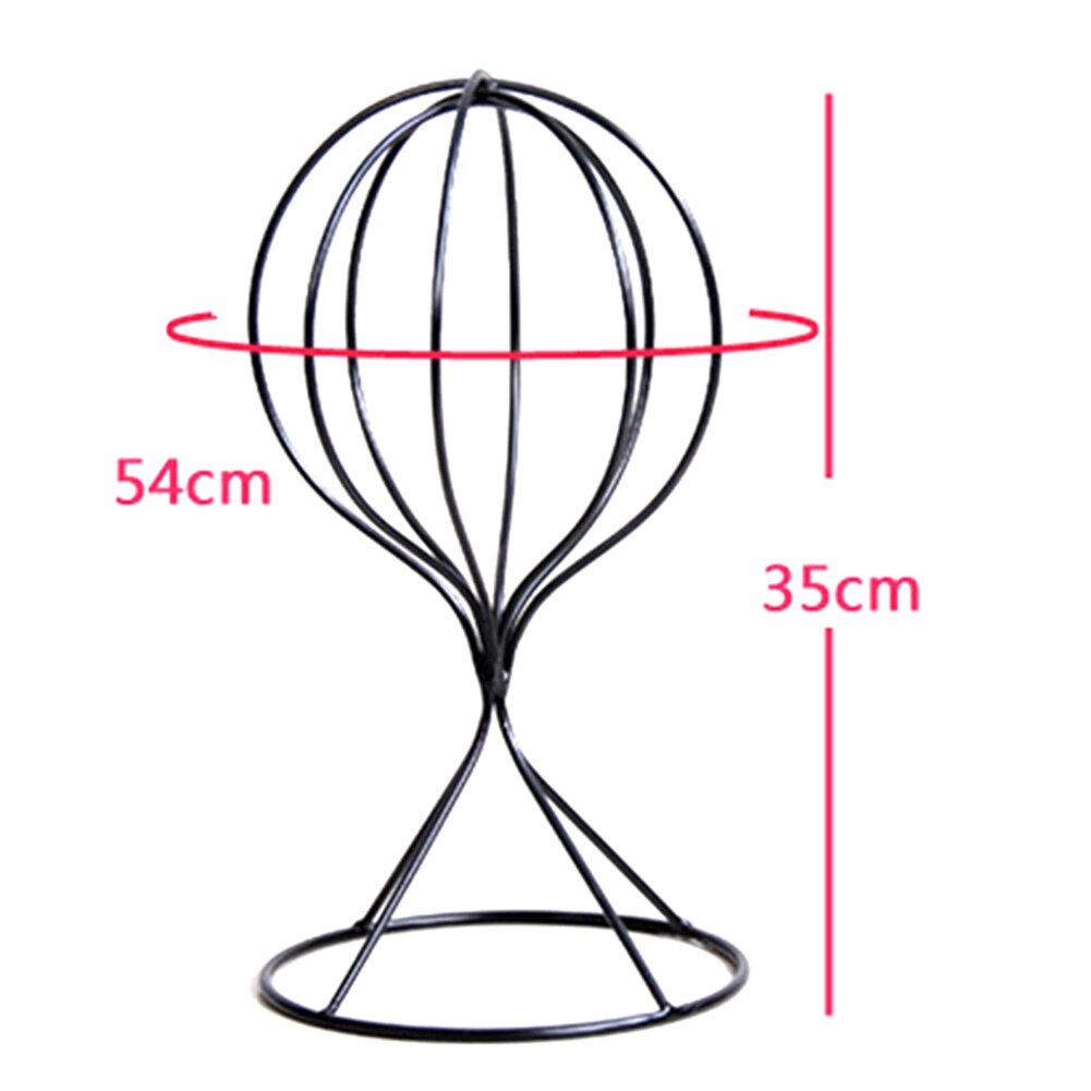 1pc S/L Hollow Balloon Metal Wig Hairpiece Stand Tabletops Decorative Hat Cap Holder Wig Stands wig head with stand