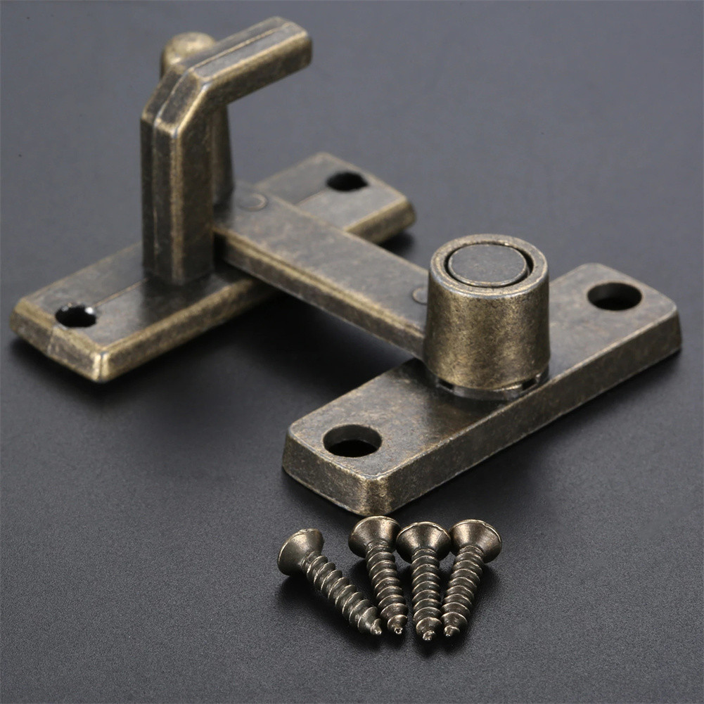 1pc fechadura da porta deslizante guarda trava parafuso com parafusos alça de metal universal janela portas de madeira ferrolhos casa ferragens