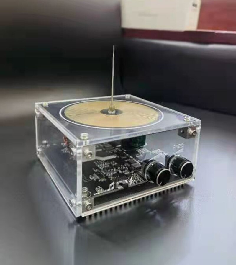 Newest 10CM Flat-panel Bluetooth Music Tesla Coil High Frequency and High Voltage Pulse Test Apparatus