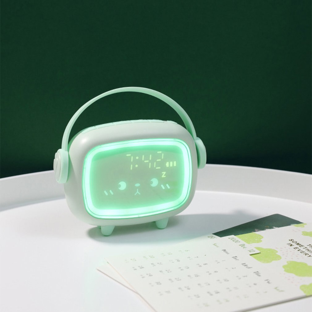 Cute Night Light Alarm Clock Timing Countdown Alarm Clock LED Smart Kids Alarm Clock Night Light Home Decor