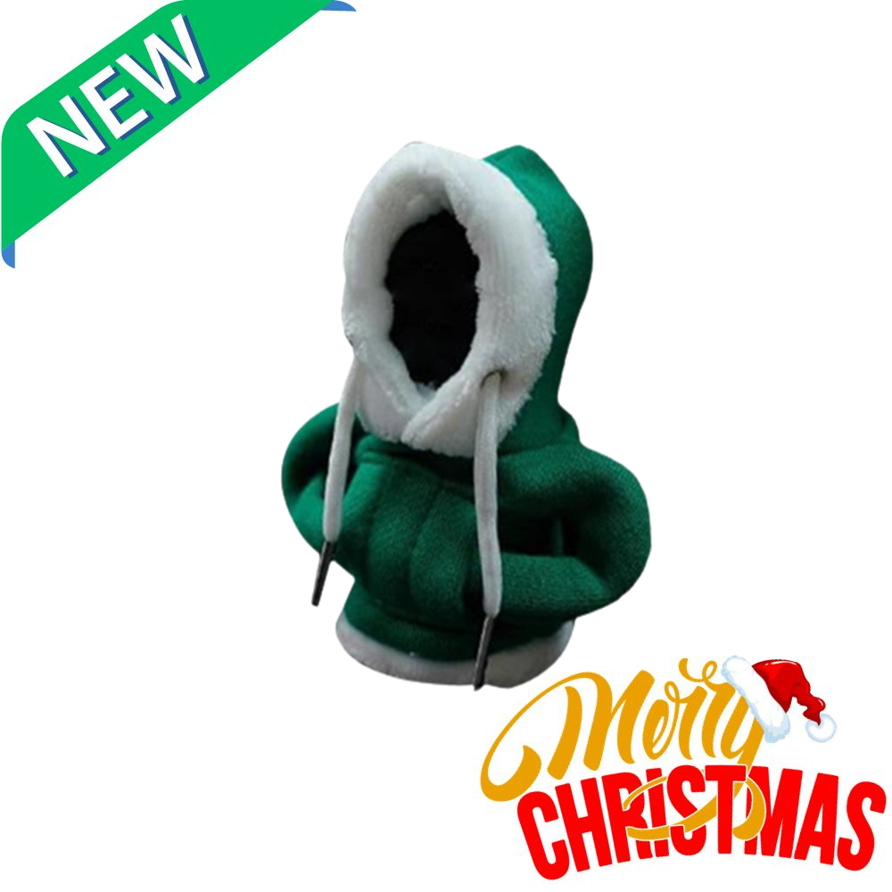 Gearbox Handle Hoodie Night Sweatshirts Handbrake Cover Universal Car Gear Lever Knob Cover Gearshift Hoodie For Gearbox: WHITE