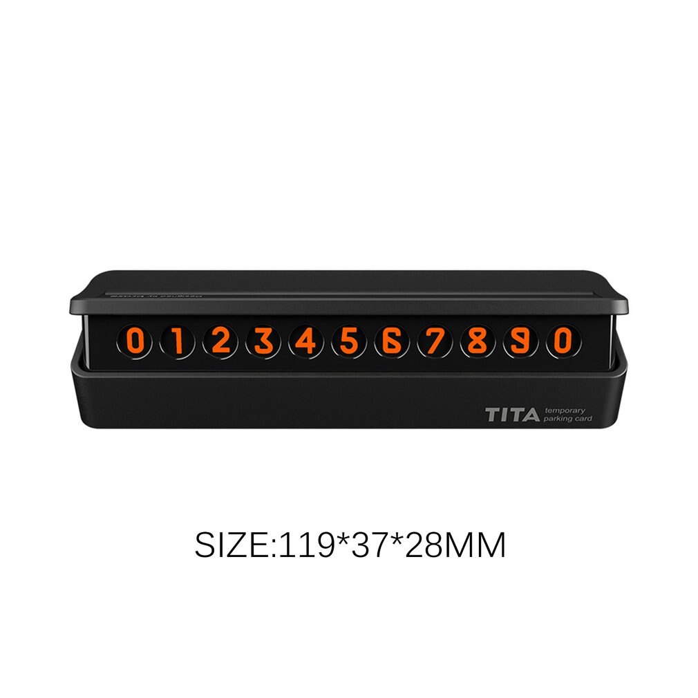 Universal Car Temporary Parking Card Telephone Number Plate Magnetic