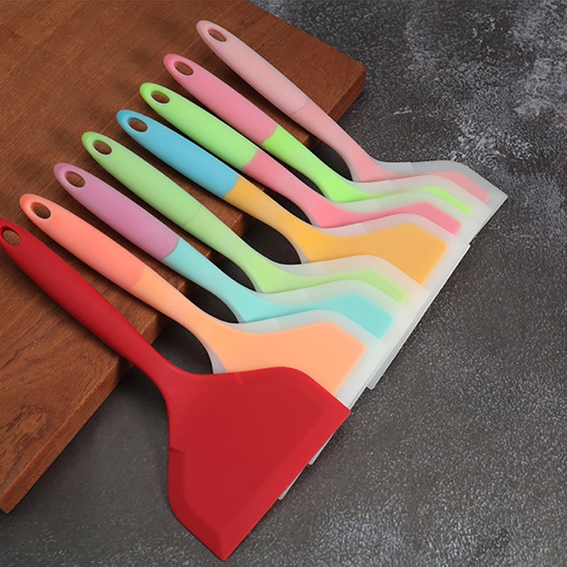 Espátula antiadherente para cocina, utensilios de cocina de silicona con gancho, 1 Uds.