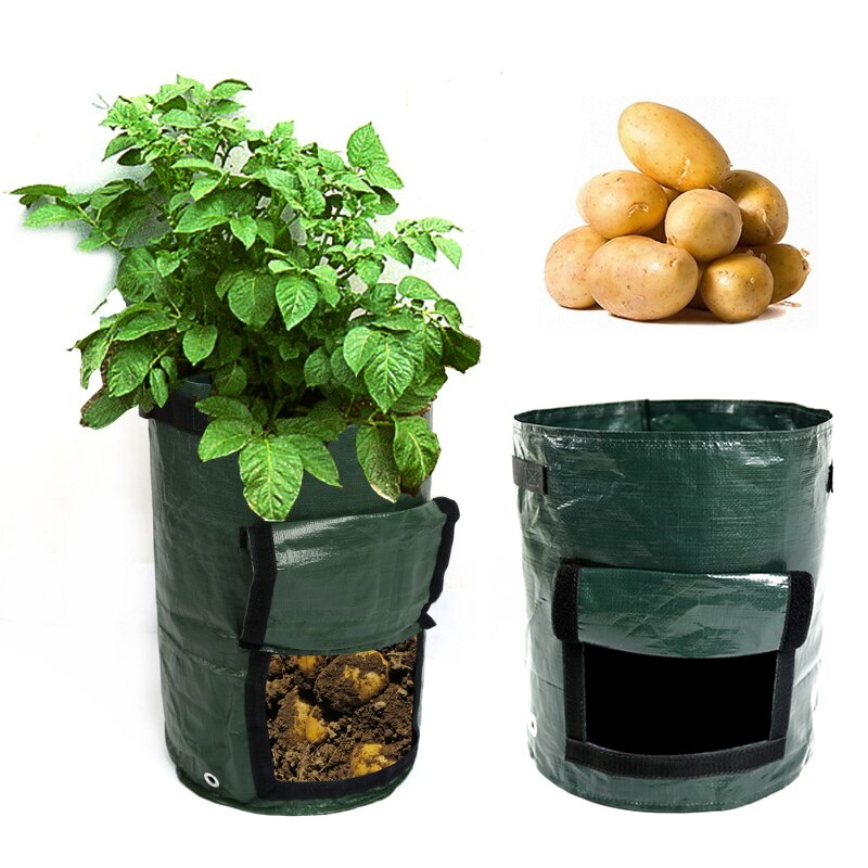 Maceta de gran planta de 7-10 galones, bolsas para el cultivo de semillas, herramientas para el jardín, tela de fresa y patata, macetas para cultivo de semillas
