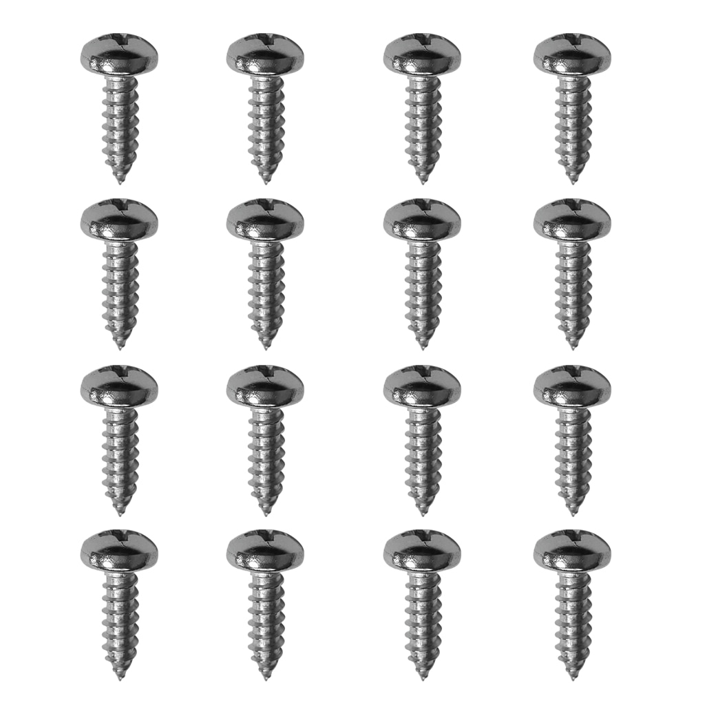 20 Pieces DIY M5 16mm Stainless Steel Self-Tapping Screws Kayak Canoe Accessories Marine Boat Replacement for Woodworking