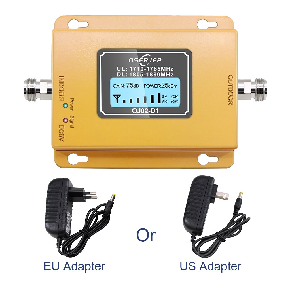 Amplificador de celular gsm lte 1800 lcd, 2g 4g, band3, repetidor de sinal de celular dcs 1800mhz impulsionador de sinal gsm + antena