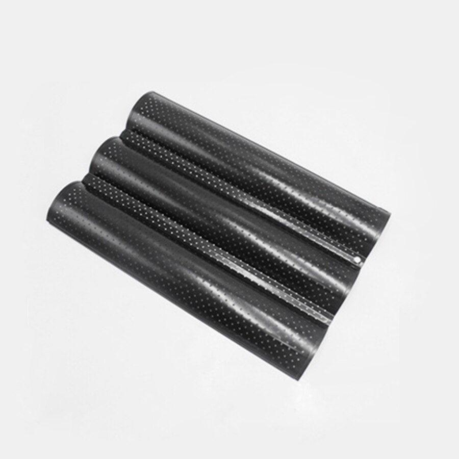 Non-stick Brood Pannen Bakken Gebruiksvoorwerpen Lade Gebak Tools Loaf Baguette Mold Broden Bakken Lade Baguette Pan Bakvormen: Black-3