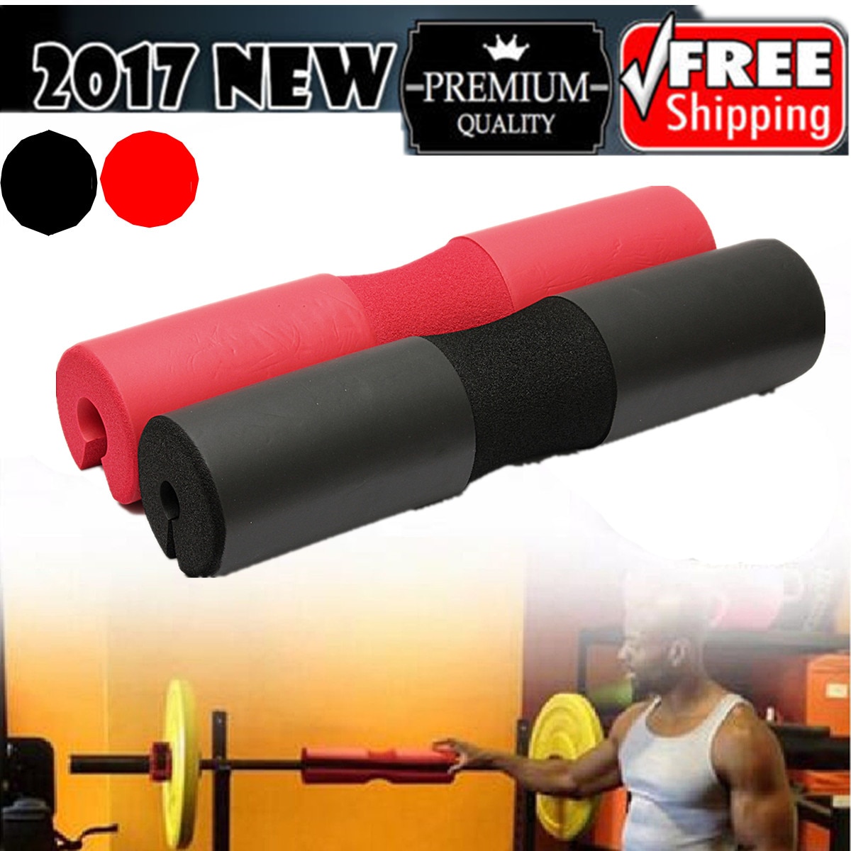 Lifting Squat Fitness Sponge Barbell Pad Neck Shoulder Support Weight