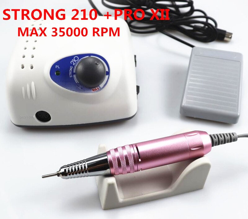 35000rpm Strong 210 Electric Nail Drill 65W Milling Machine for Manicure Pedicure Nail Drill Apparatus for Manicure Machine Tool