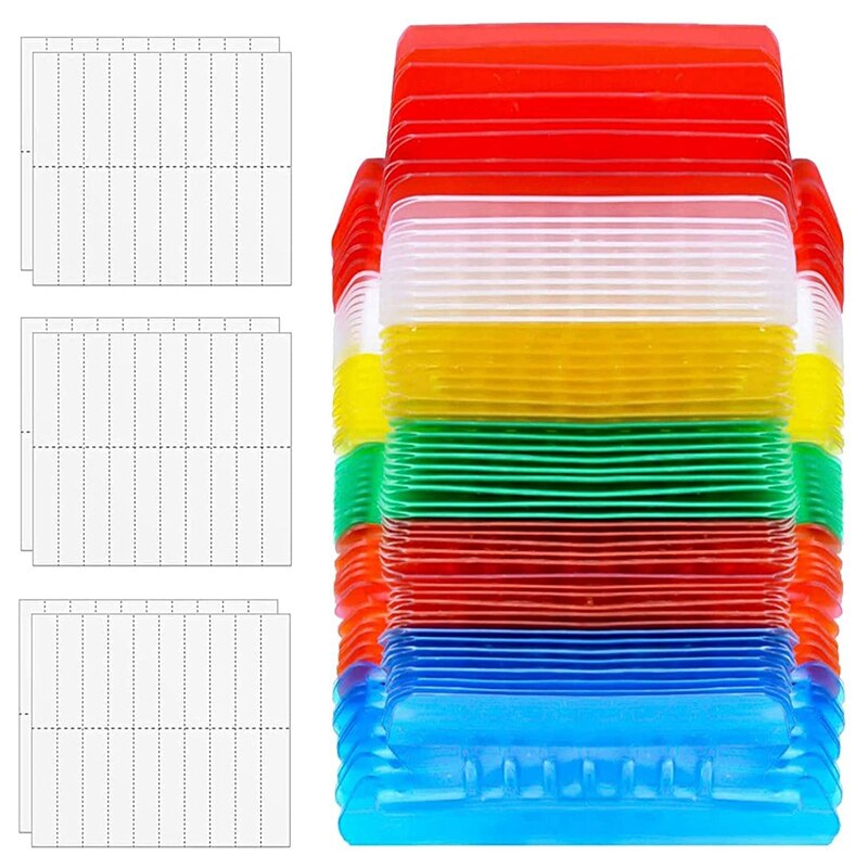 60 Pcs 2 Inch Hanging Folder Tabs and 120 Grids In... – Grandado