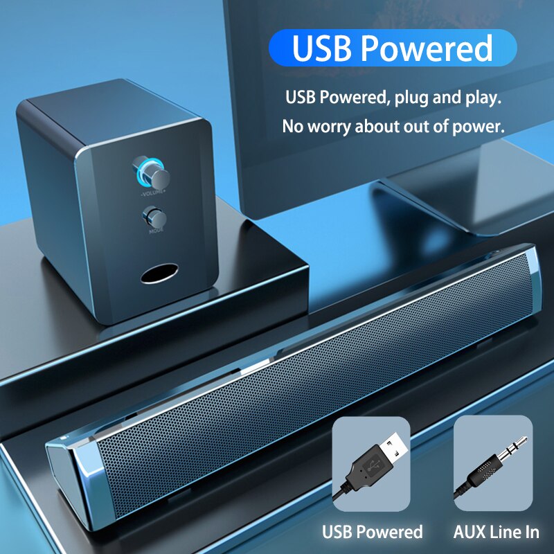 Home Theatre-systeem Soundbar Tv Subwoofer Bluetooth Caixa De Som Para Pc Sound Bar Boombox Cinema Computer Speakers 2.1
