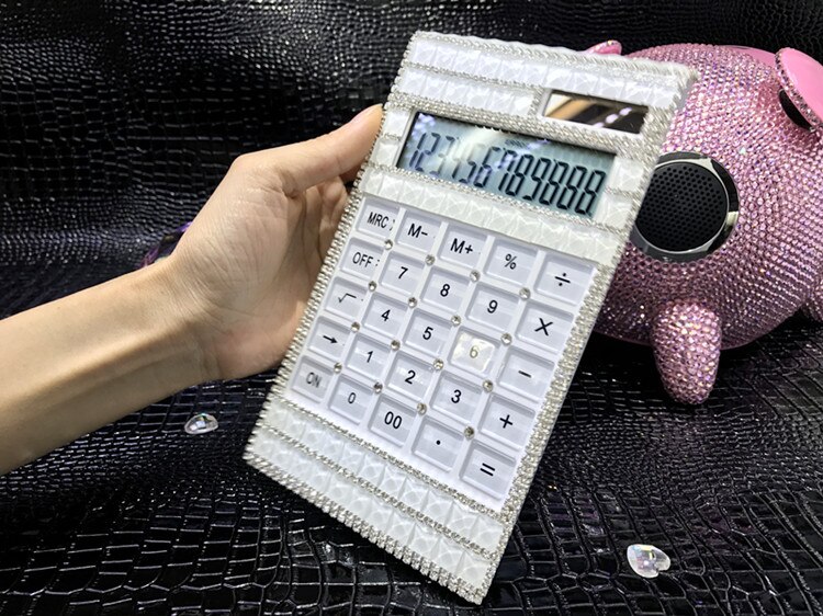 Solarcalculator luxe full diamant rekenmachine mui... – Grandado