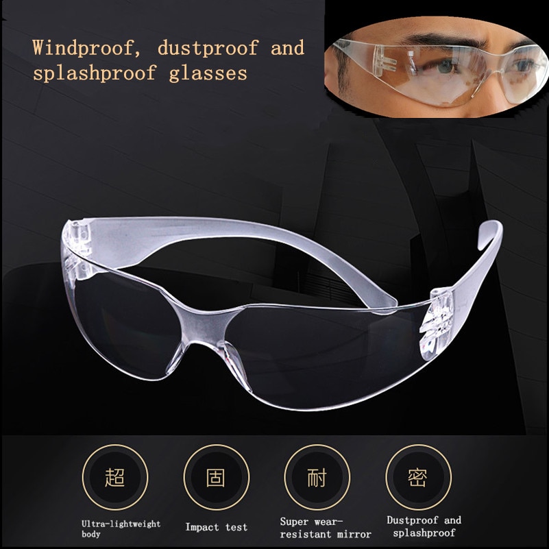 Vented Safety Goggles Glasses Eye Protection Dust-proof Wind-proof Protective Lab Anti Fog Glasses Arrivals
