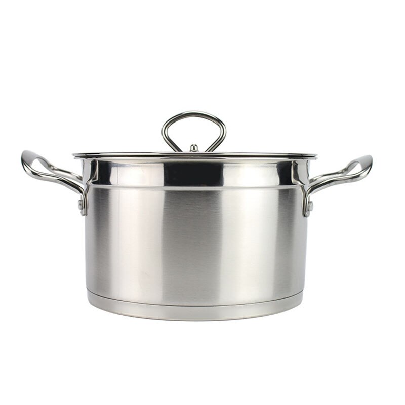 1pcs 14/16cm Steel Soup Pot Kitchen Cooking Pot Cookware Cookers Party Stock Pot Chinese Stainless For Induction