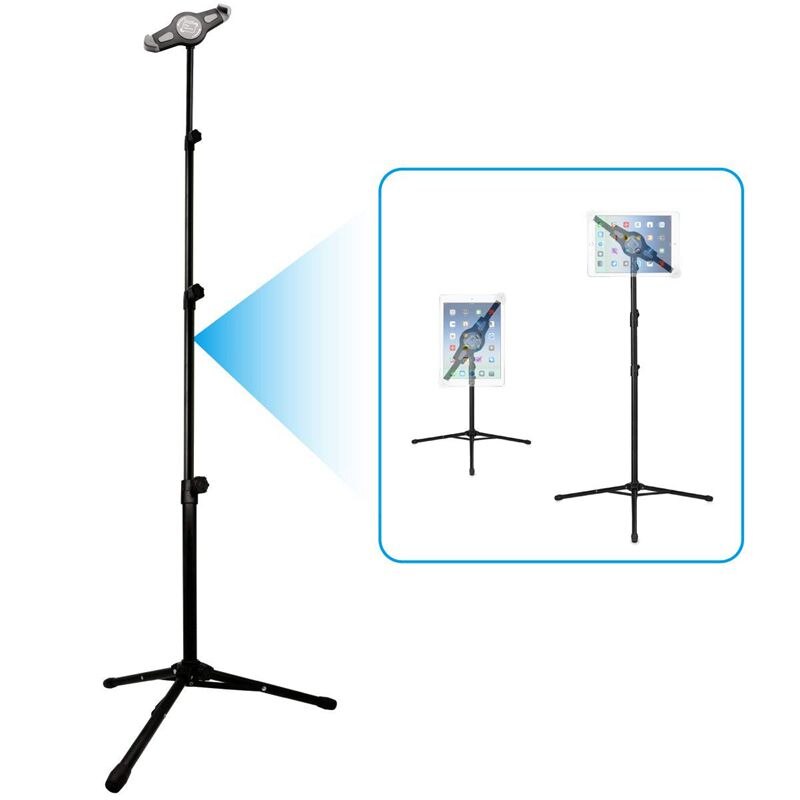 Pour iPad et tablette support de trépied, universel réglable 360 rotatif trépied support de tablette pour iPad Mini, iPad Air, iPad 1,2,3,4,: Default Title