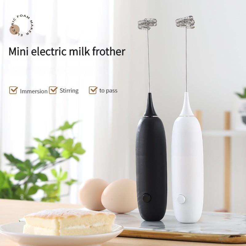 1pc- batterimodell håndholdt eggvisp skummikser kjøkken automatisk kaffe melk skummende mikser kjøkkenvisp verktøy