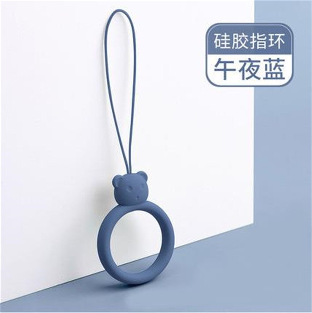Silicone Ring Ring Bear Liquid Silicone Cell Phone Lanyard Electronic Cigarette Lanyard Headphone Case Pendant U Disk Lanyard: P9