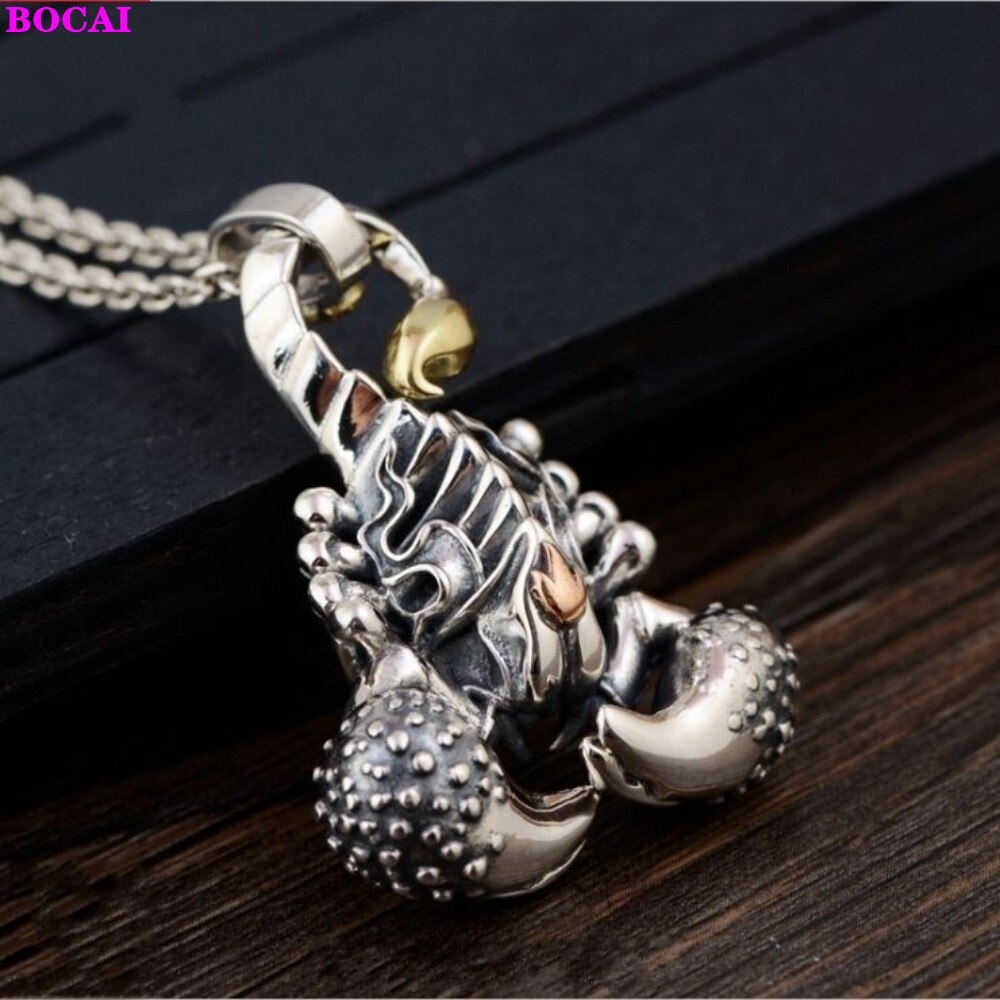 S925 Sterling Zilver Schorpioen Hanger - Thaise Zilver Dominerende Trend Hanger voor Heren & Dames