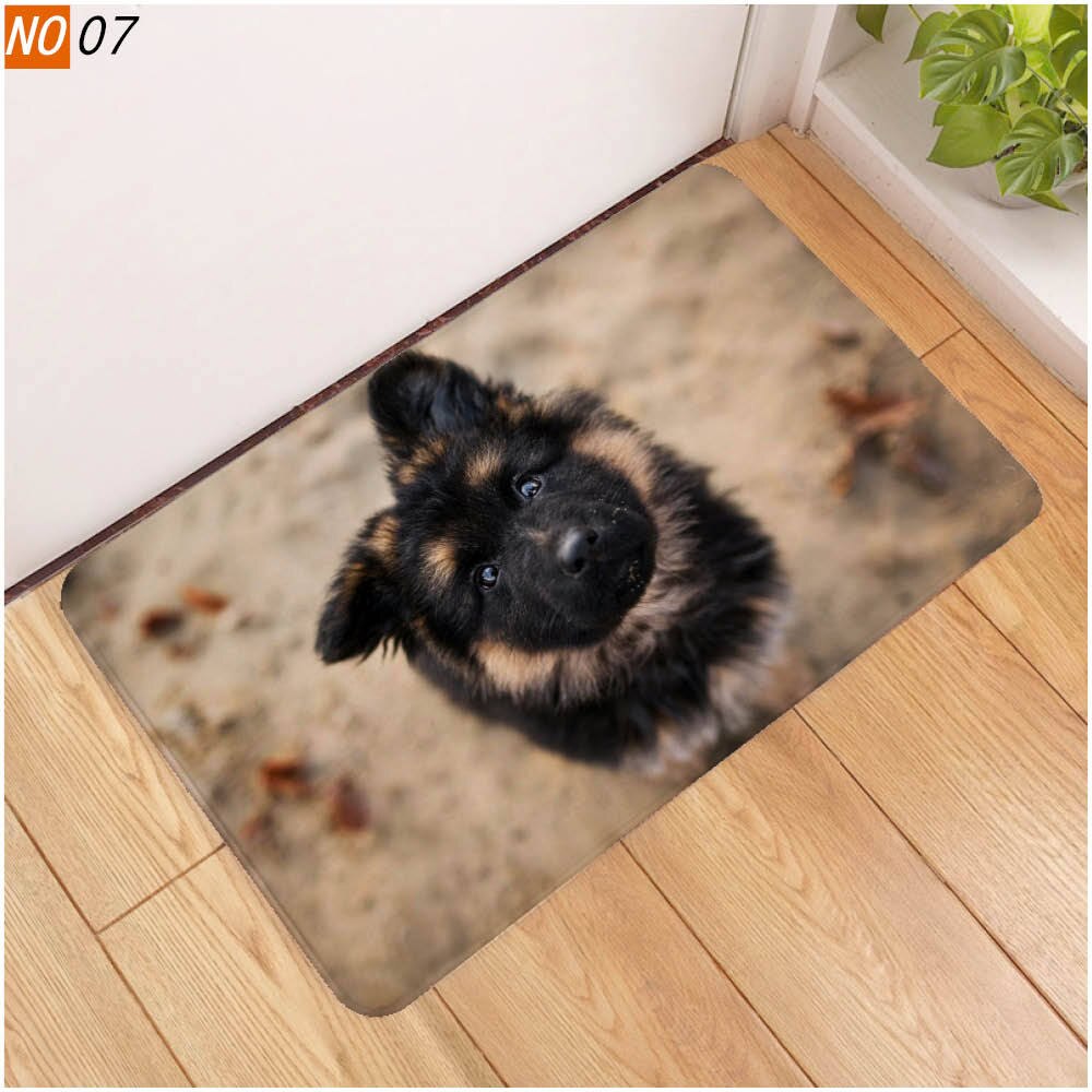 40x60 door mat 3D cute pet dog printed rubber mat 3D animal mat: 1108-7 / 50x80cm