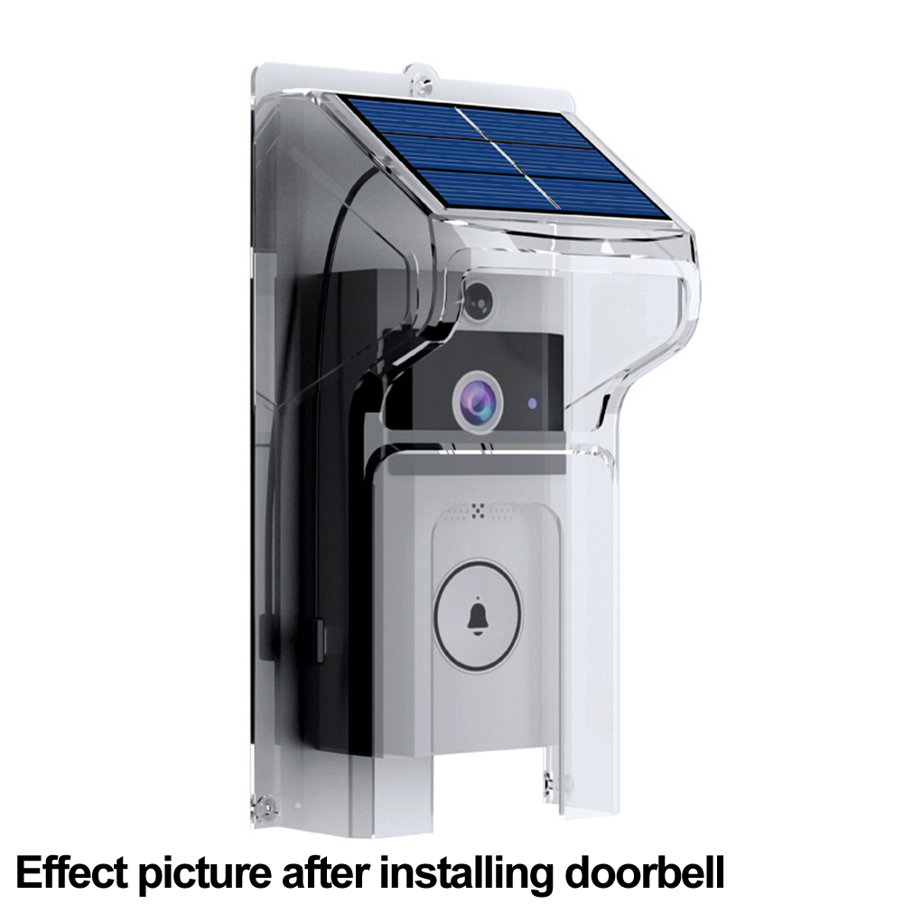 Solar Doorbell Rain Cover - Waterproof Outdoor Protection - For Video Doorbells & Motion Detectors