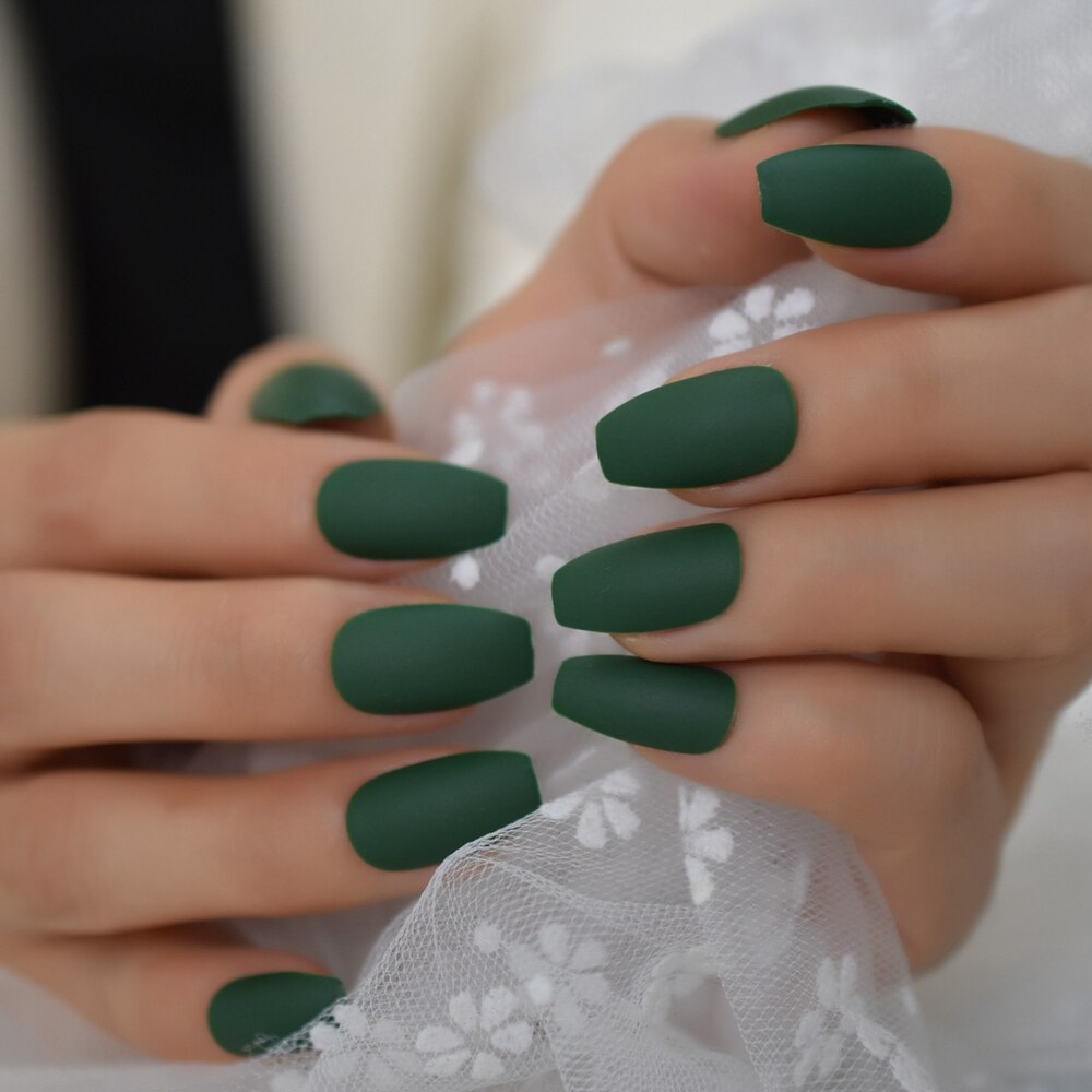 Néon Orange presse sur Ongles ballerine mat Faux Ongles couleur unie moyen manucure Art conseils avec onglets adhésifs: L5522