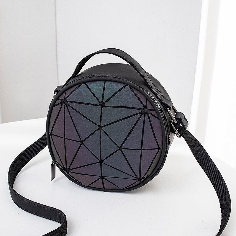 Women Messenger Bags Mini Round Crossbody Bag Geometric Women Shoulder Bags Ladies Zipper Handbag Tote Clutch