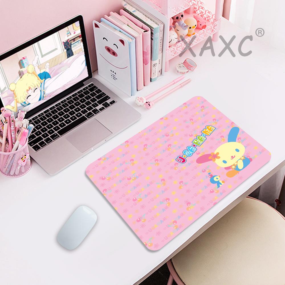 Liten skrivbordsmatta usahana söt musmatta anime spelmattor musmatta företag gamer girl gaming laptop datortillbehör potdemiel: Xxs / Brun