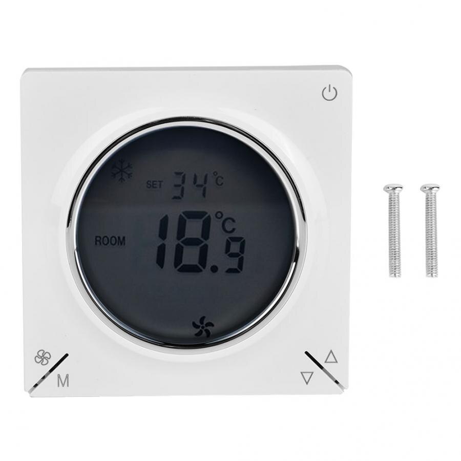 Lcd termostat 806f lcd klimaanlegg viftekonvektor sentral termostat kjøling oppvarming romtemperaturregulator