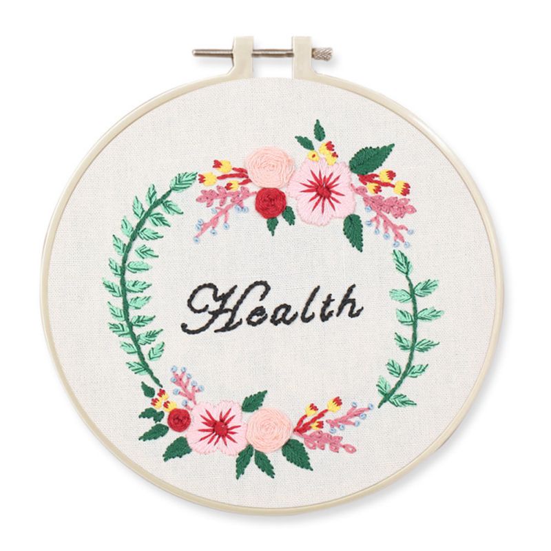 Flowers DIY Embroidery Ribbon Set Beginners Embroidery Shed Sewing Kit Cross-stitch Crafts Hand-stitched Decoration: A2