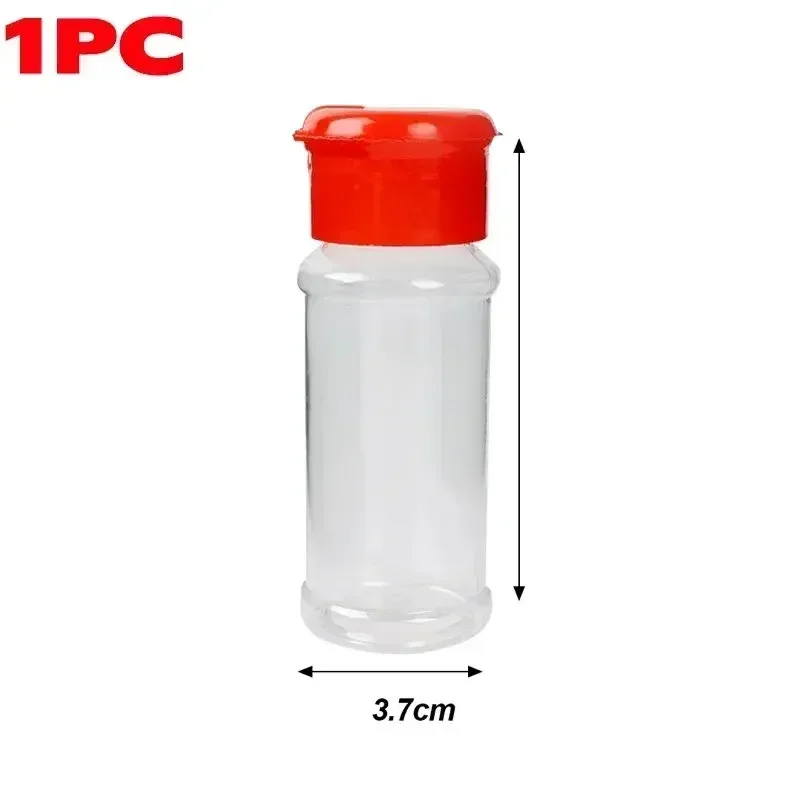 Tarro de especias de plástico transparente, botella de condimento de cocina, sal, pimienta, recipiente, tarro de condimentos para barbacoa, herramientas de almacenamiento de especias de cocina: Verde claro