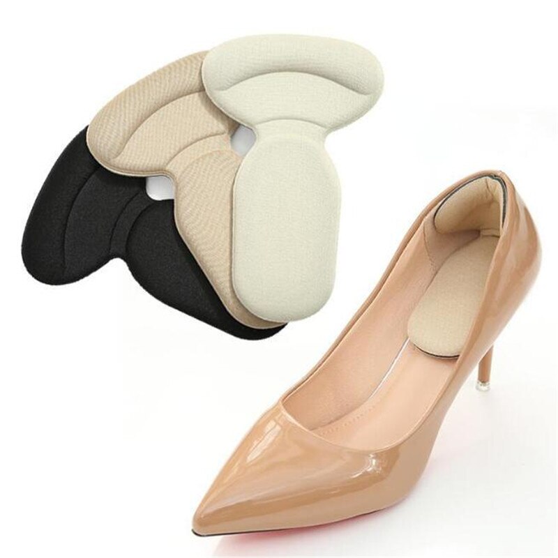 1 paire de semelles orthopédiques flambant neuves, coussin antidérapant en forme de T, protection du talon du pied, doublure des semelles de chaussures