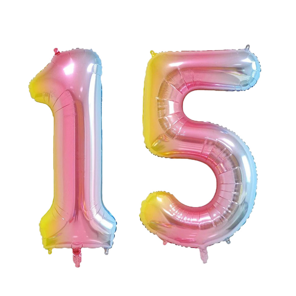 Ballons à Hélium Colorés Dégradés Arc-en-Ciel, 32 Pouces, 10 11 16 18 60, Fournitures de ixd'Anniversaire, Décoration de la Maison: Marble