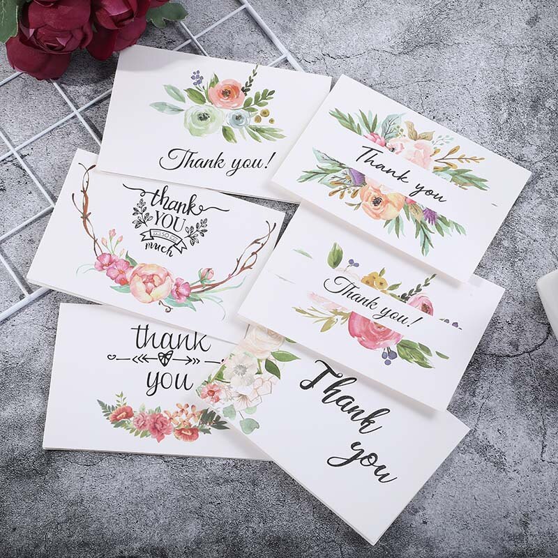 Thank You Card With Envelope, Greeting Card, Blessing Card, Thank You Message Card, Christmas Business Card Set: B - 10x15cm
