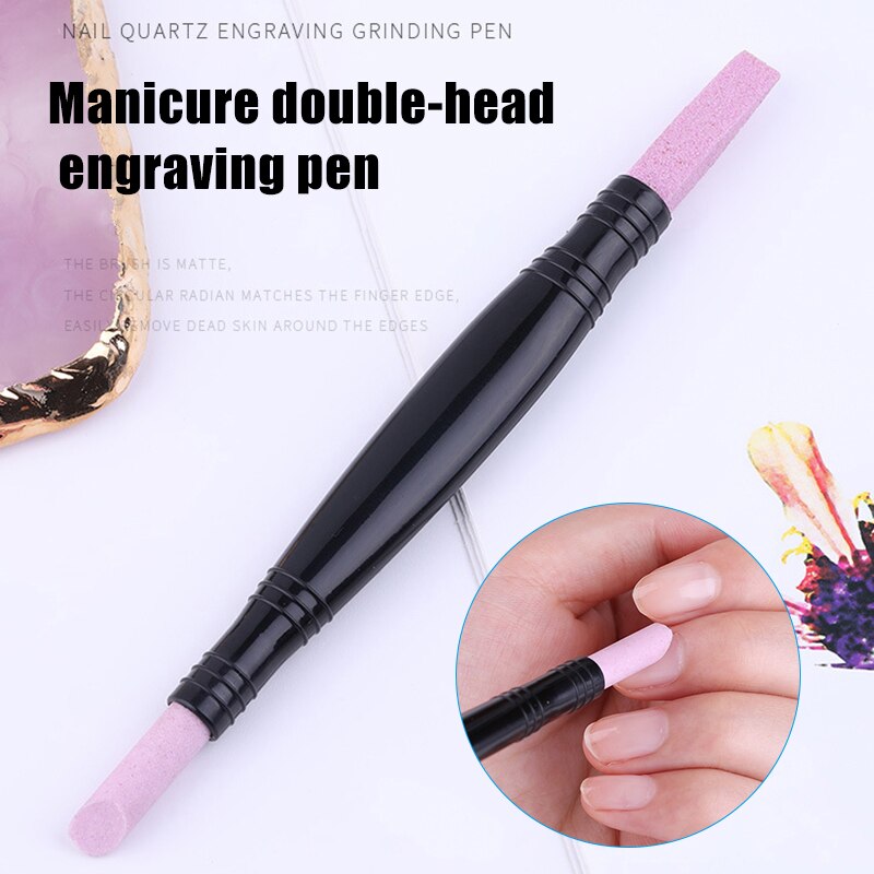 Pumice Stone Nail File Manicure Double-Headed Multi-Functional Peeling Skin Polishing Pen MPwell