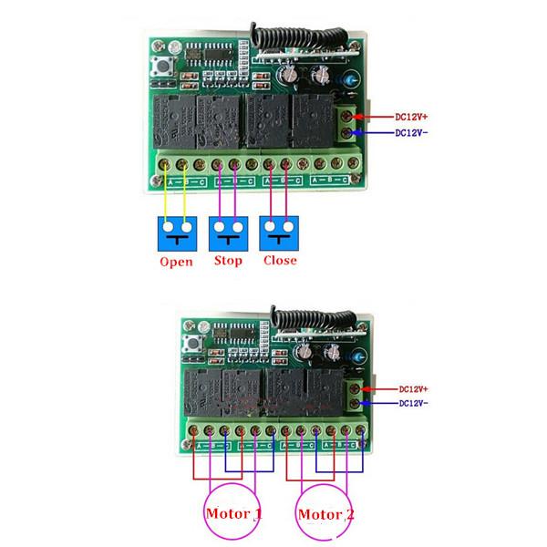 433Mhz Zender Ontvanger Collectie Voor Dc 12V 4CH Kleine Kanaal Draadloze Afstandsbediening Radio Switch 200M Hoge gevoeligheid