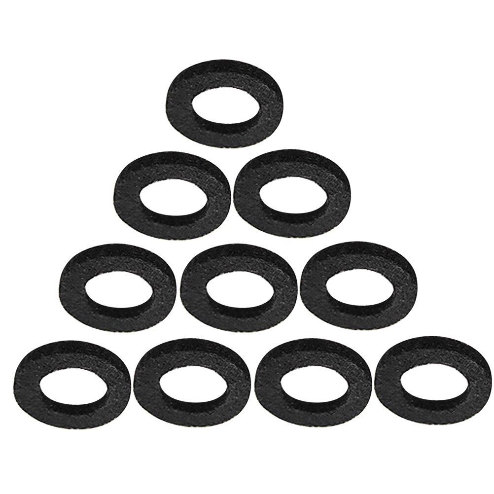 10pcs Trumpet Valve Felt Washers Cushion Pad Trumpets Musical Instrument Accessory (Black)
