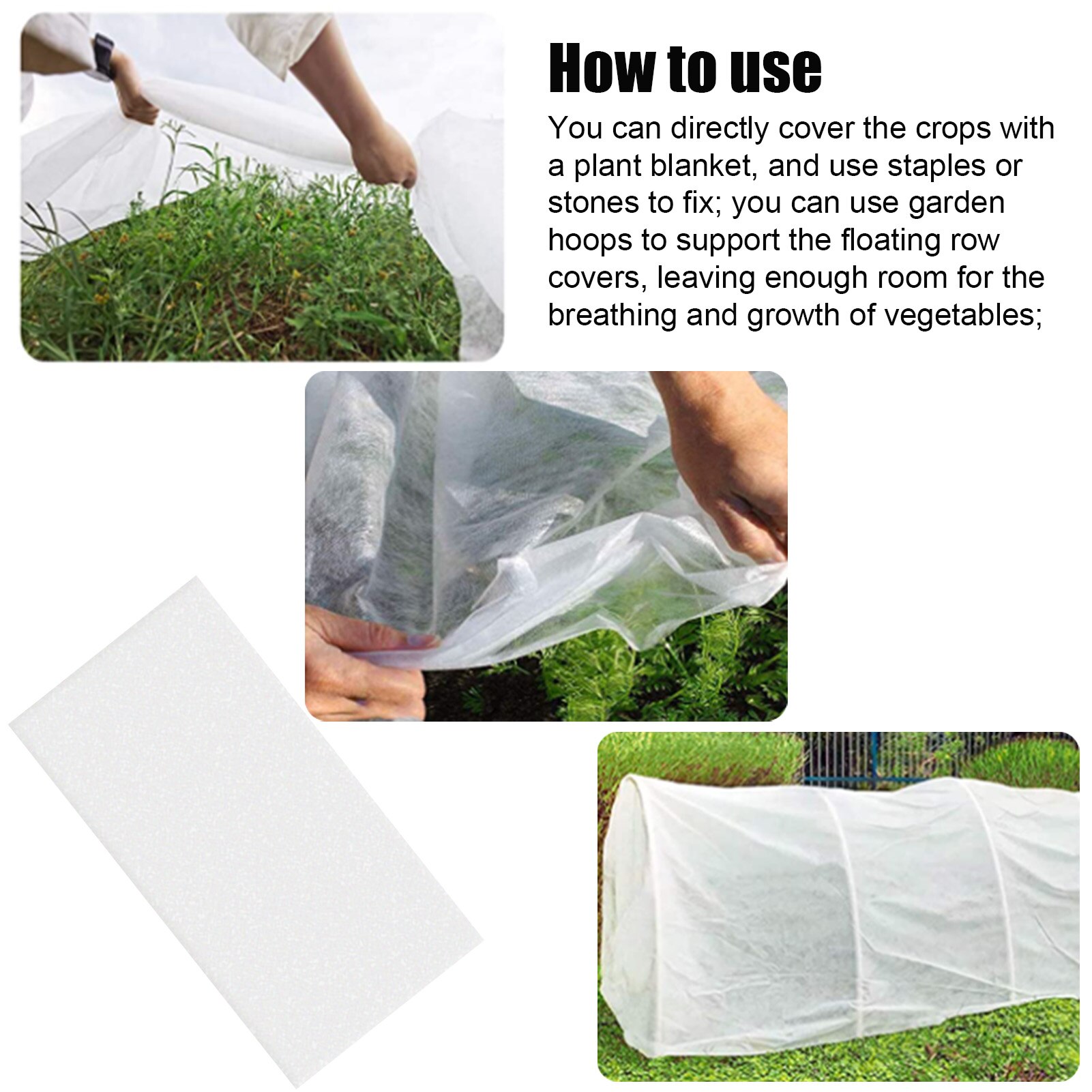 16M Multifunct Plant Insulation Shed Replace Cover Winter Plant Cover Anti-Freeze Non-woven Plant Blanket Greenhouse Accessories