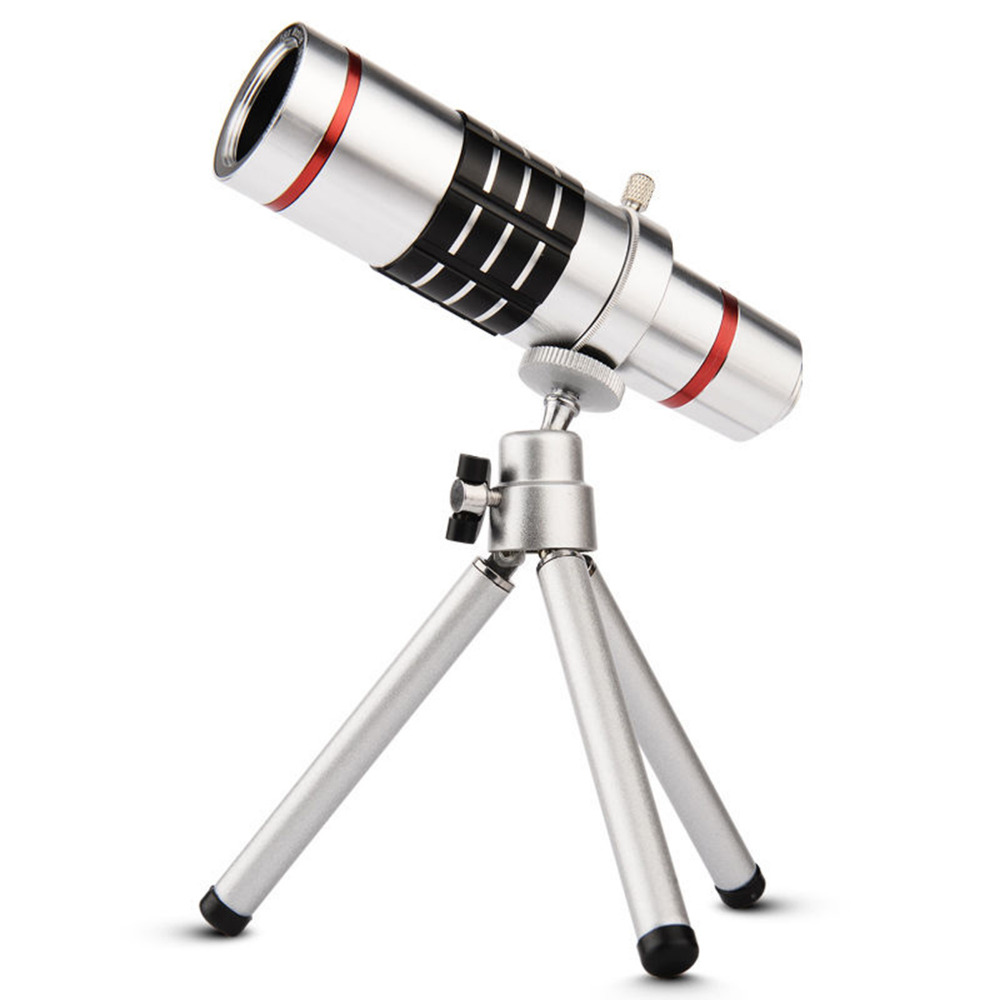 18X optische Camera zoom mobiele telescoop Tele camera metalen lens met statief voor Smartphone Sam Ip