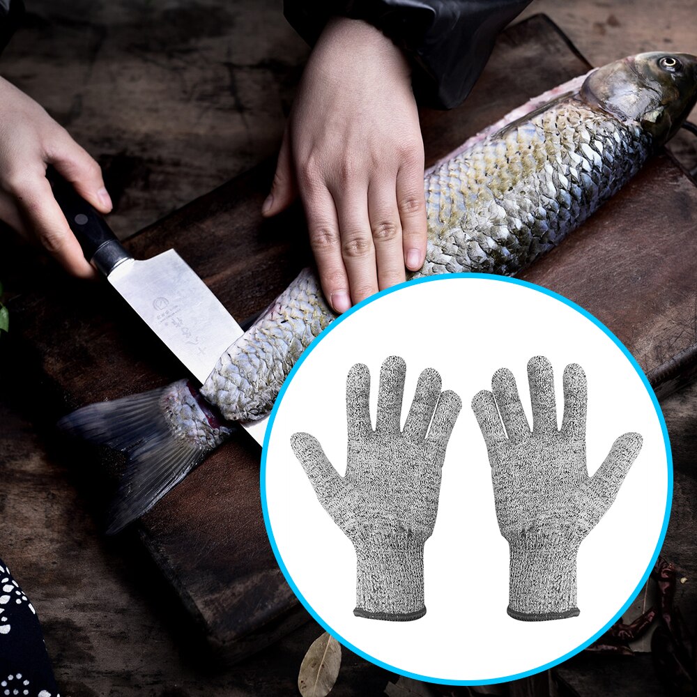 Guantes de seguridad resistentes al corte, protección para cortar pescado, carne, anticortes, protección para corte de cocina