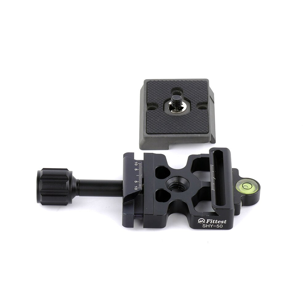 3in1 Clamp Compatible with Arca Swiss Manfrotto 200pl-14 410pl-14 Quick Release Plate Tripod Head Mount Adapter