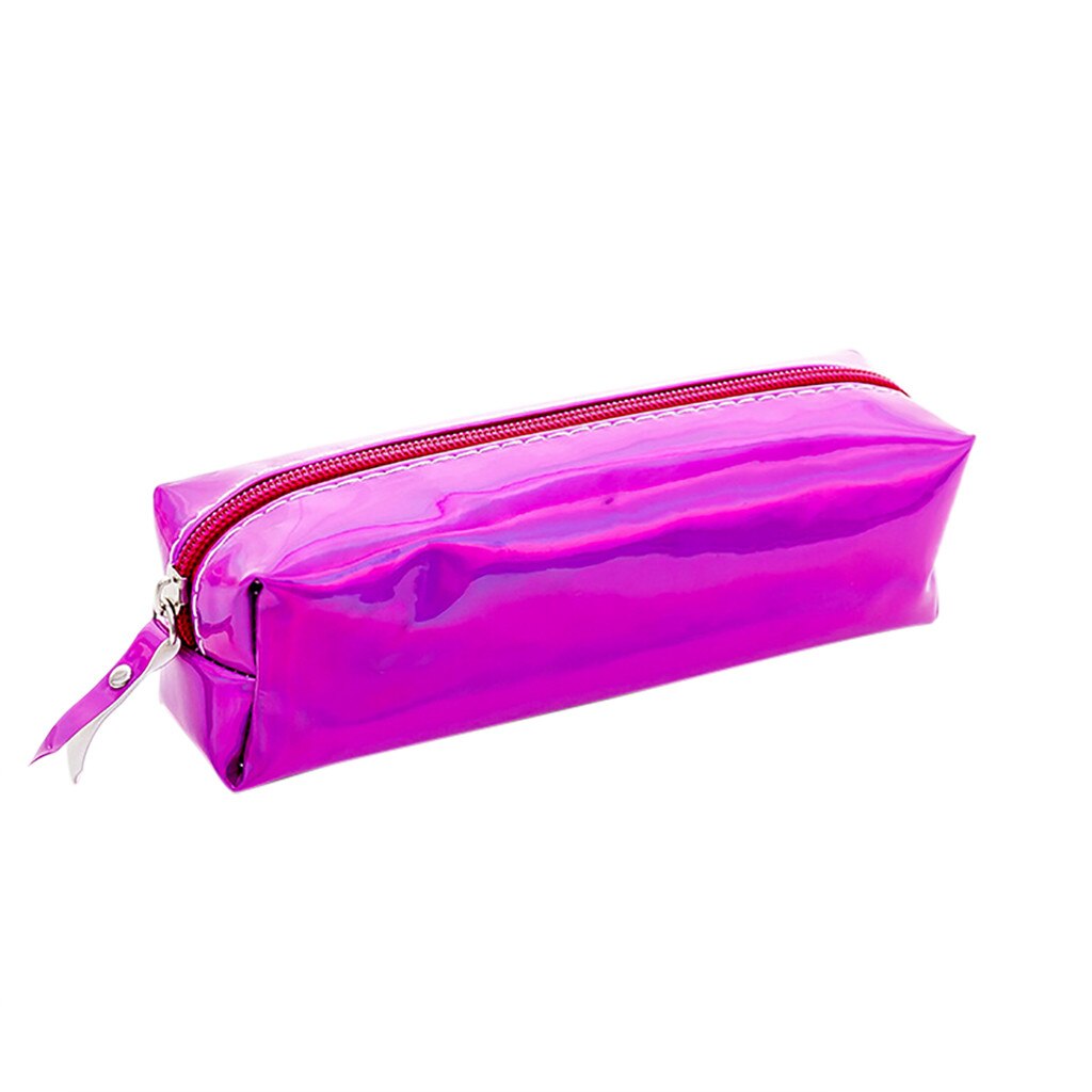 School Supplies Stationery Storage Bag Pen Pencilcase Lightweight Cosmetic Travel Makeup Bags Large Capacity storage Holder: Purple