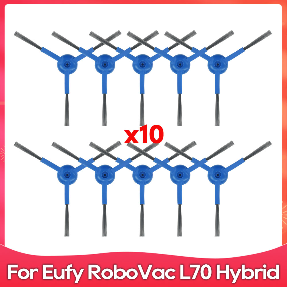 Compatibel met ( Eufy RoboVac L70 Hybrid ) Hoofdborstel, Zijborstel, HEPA-filter, Dweildoek, Accessoire voor Robotstofzuiger: Licht Geel
