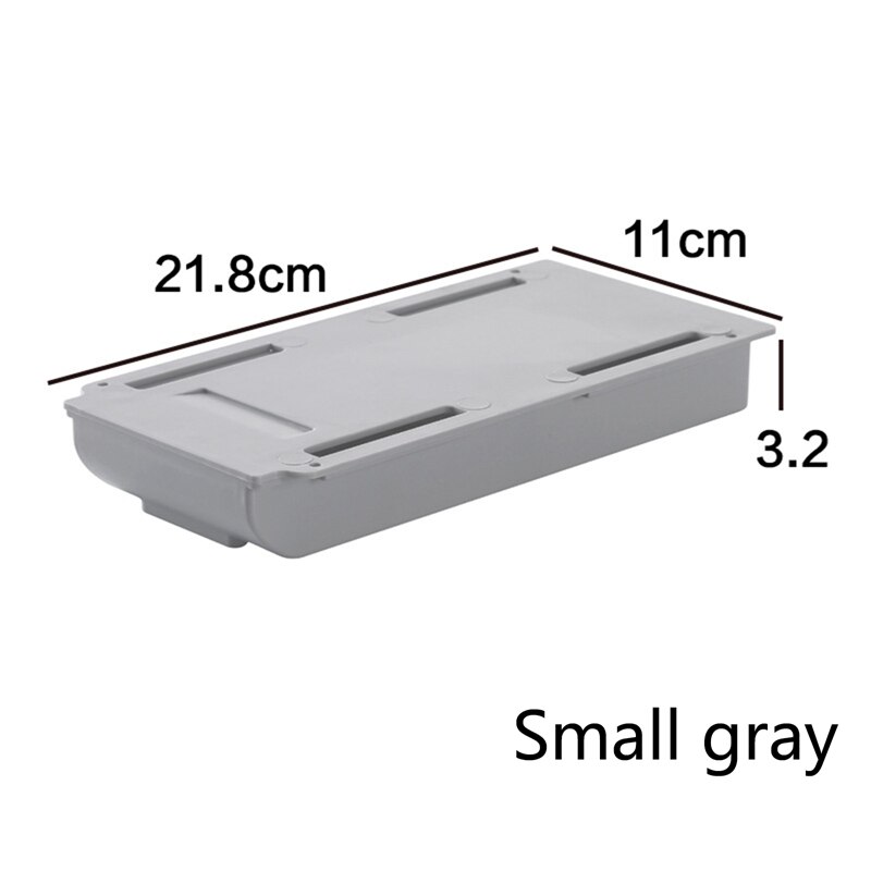 Self-Adhesive Stationary Container Under Desk Drawer Organizer For School Office Desk Hidden Desktop Organizer Pen Box Holder: GY-S