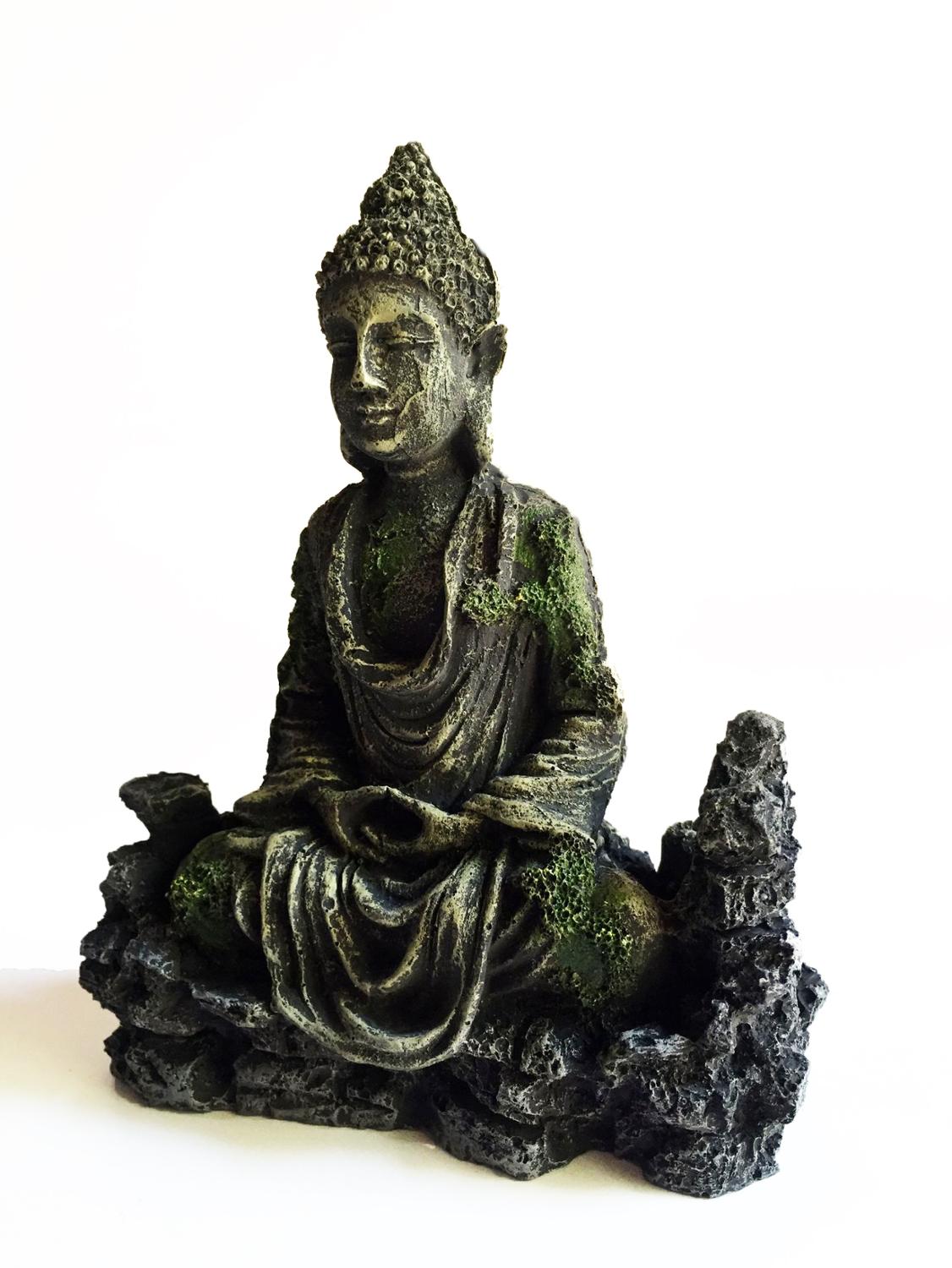 Fish Tank Landscaping Decoration Crafts Resin Antique Lighthouse Buddha Statue Aquarium Set Package Foreign Trade