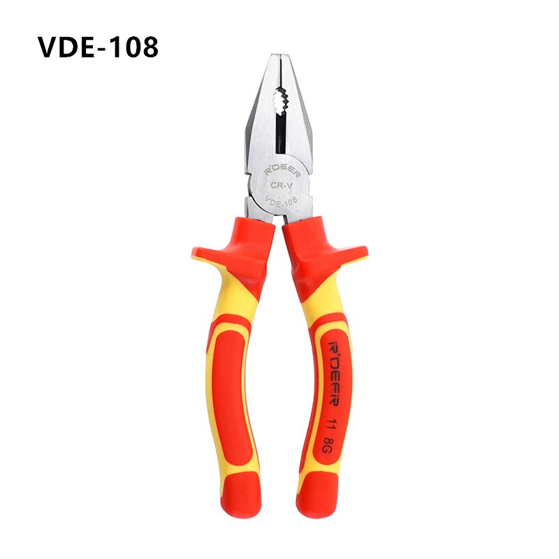 Hi-Spec Insulated Pliers And Screwdriver Set VDE 1000V Approved Magnetic Screwdriver Industry Plier Electrician Hand Tool Set: 02