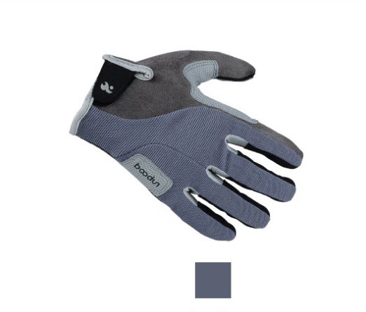 Boodun neue Berufs Klettern Handschuh Tragen Beständig Pu Voll Finger Wand Abwehr Handschuhe Anti Slip für Mountaineer: Grey / M