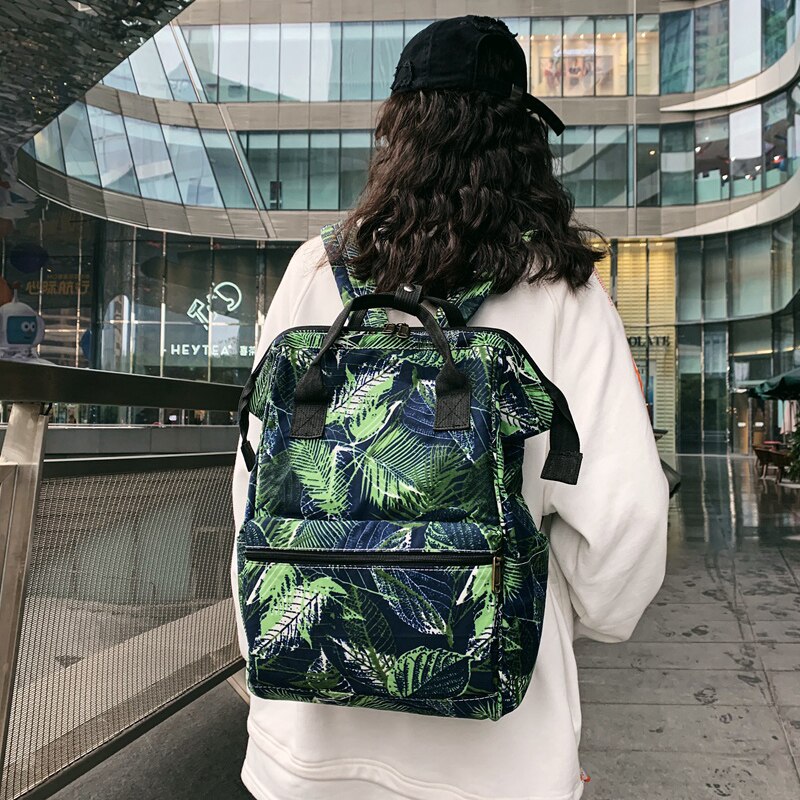 Women College School Bags Flower Print Backpack Anti Theft travel Backbags Laptop bagpack Notebook rucksack Mochila Escolar